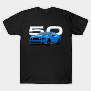 GT Mustang Grabber Blue 5.0 V8 Classic T-Shirt